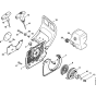 Rewind starter Assembly for Stihl MS341 Chainsaws