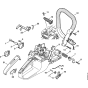 AV system & Throttle control Assembly for Stihl MS341 Chainsaws