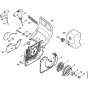 Rewind starter Assembly for Stihl MS361 MS361C Chainsaws