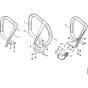 Handlebar & Heating element Assembly for Stihl MS440 Chainsaws