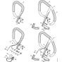 Handlebar & Heating element Assembly for Stihl MS460 Chainsaws