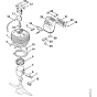 Cylinder Assembly for Stihl MS720 Chainsaws