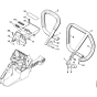 Handlebar & Shroud Assembly for Stihl MS880 Chainsaws