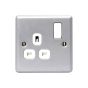 Metal Clad Switched Socket 1-Gang 13A