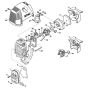 Muffler & Air Filter for Stihl FR130T