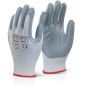 Nitrile Foam Nylon Glove Seamless Shell c/w Coated Palms & Fingers Grey 09