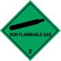 Non Flammable Gas Hazard Warning Diamond Label