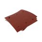 Hook & Loop 1/4 Punched Makita Red Sanding Sheets, 114mm x 102mm x 180g - P-33146
