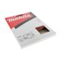 Hook & Loop 1/4 Punched Makita Red sanding sheets, 114mm x 102mm x 320g - P-33168