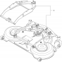 48"/122cm Cutting Deck Assembly-1 for Husqvarna P524 Riders