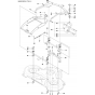 48"/122cm Cutting Deck Assembly-2 for Husqvarna P524 Riders