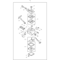 Carburetor Assembly for Makita DBC4000 Brushcutters