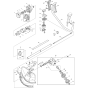 Cylinder Crankcase Clutch Recoil Assembly for Makita EBH341U Brushcutters