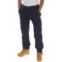 Combat Trousers Poly/Cotton Zip Fly & Pockets c/w Button Flaps Navy Blue 28