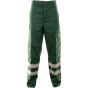 Patch Trousers Poly/Cotton H/Duty Reinforced Legs Reg Fit Bottle Green 30