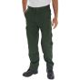Drivers Trousers Sewn Crease Fasten Zip Fly/Button Reg Fit Bottle Green 30