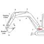 Pin (Position 13) for Kubota KX016-4 Mini Excavator