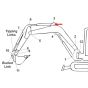 Pin (Position 3) for Kubota K008 Alpha Mini Excavator - Replaces 69191-66640)