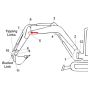 Pin (Position 5) for Kubota KX057-4 Mini Excavators - Replaces RD551 66560