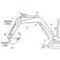 Position 6 for Kubota K008 Alpha Mini Excavator - Replaces 6919 66650