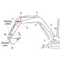 Pin (Position 7) for Kubota KX057-4 Mini Excavators - Replaces RD451 67650