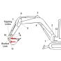 Pin (Position 9 & 11) for Kubota KX057-4 Mini Excavators - Replaces RD451 66790