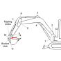 Bush (Position 9) for Kubota U48-4 Mini Excavator - Replaces RD451 66640