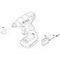 Cordless Hot Glue Gun Assembly for Bosch PKP 3.6 LI