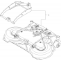 44"/112cm Cutting Deck Assembly-1 for Husqvarna PR17 Riders