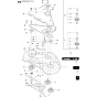 44"/112cm Cutting Deck Assembly-3 for Husqvarna PR17 AWD Riders