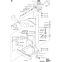 Steering Column Assembly for Husqvarna PR18 AWD Riders