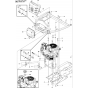 Engine Assembly for Husqvarna PROFLEX 21 Riders