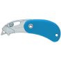 Pocket Safety Cutter Spring Back Safety Slider Right /Left Handed - Blue