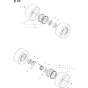 Wheels and Tires Assembly for Husqvarna PT26 D Riders