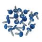 Number Plate Screw Plastic Enclosed Head 4.8 x 18mm Blue Pack of 50 Sealey Part No. PTNP4