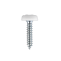 Number Plate Screw Plastic Enclosed Head 4.8 x 24mm White Pack of 50 Sealey Part No. PTNP5