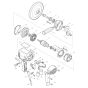 Makita PV7000C Polisher Assembly