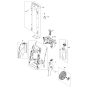 Back Assembly for Husqvarna PW 460