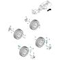 Wheel Assembly for Husqvarna R 112iC