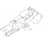 Chassis/Frame Assembly for Husqvarna R214 T Riders