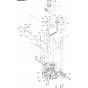 Chassis Rear Assembly-2 for Husqvarna R214 T AWD Riders