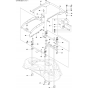 44"/112cm Cutting Deck Assembly-1 for Husqvarna R316 T Riders