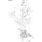 Chassis Rear Assembly-2 for Husqvarna R316 TX AWD Riders