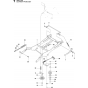 Mower Lift/Deck Lift Assembly-2 for Husqvarna R332T AWD Riders