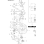 103cm Cutting Deck Assembly-3 for Husqvarna R418 Ts Riders