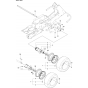 Wheels and Tires Assembly for Husqvarna R418 Ts Riders