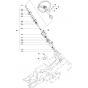 Steering Assembly-2 for Husqvarna R418 TS AWD Riders