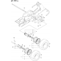 Wheels and Tires Assembly for Husqvarna R422 Ts Riders