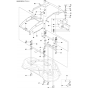 44"/112cm Cutting Deck Assembly-2 for Husqvarna R422 Ts AWD Riders