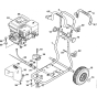 Chassis for Stihl RB 302 Cold Pressure Washers.